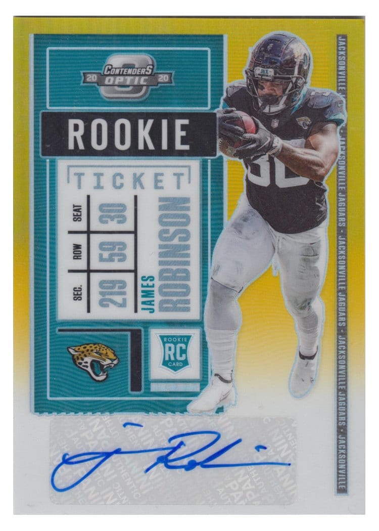 2020 Panini Contenders Optic Base Set James Robinson #203 card