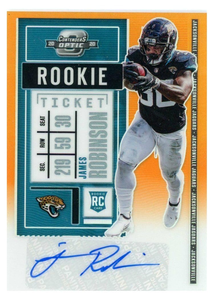 2020 Panini Contenders Optic Base Set James Robinson #203 card
