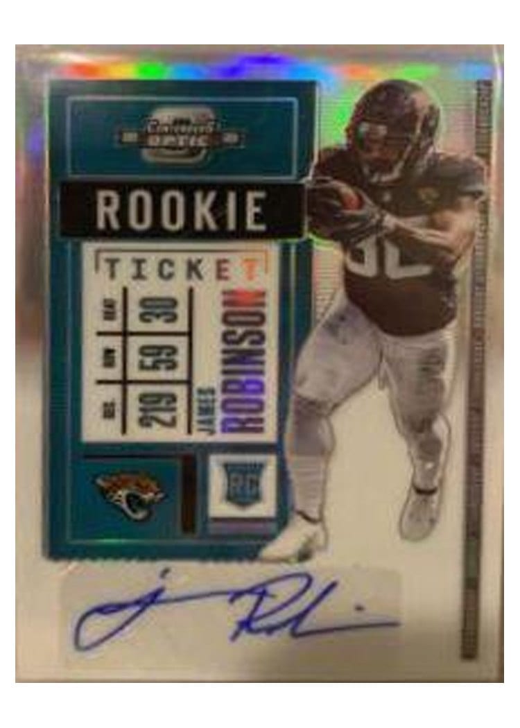 2020 Panini Contenders Optic Base Set James Robinson #203 card