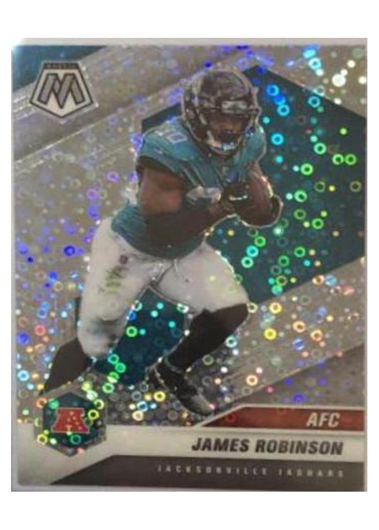 2021 Panini Mosaic Base Set James Robinson No Huddle Silver Mosaic #232 card