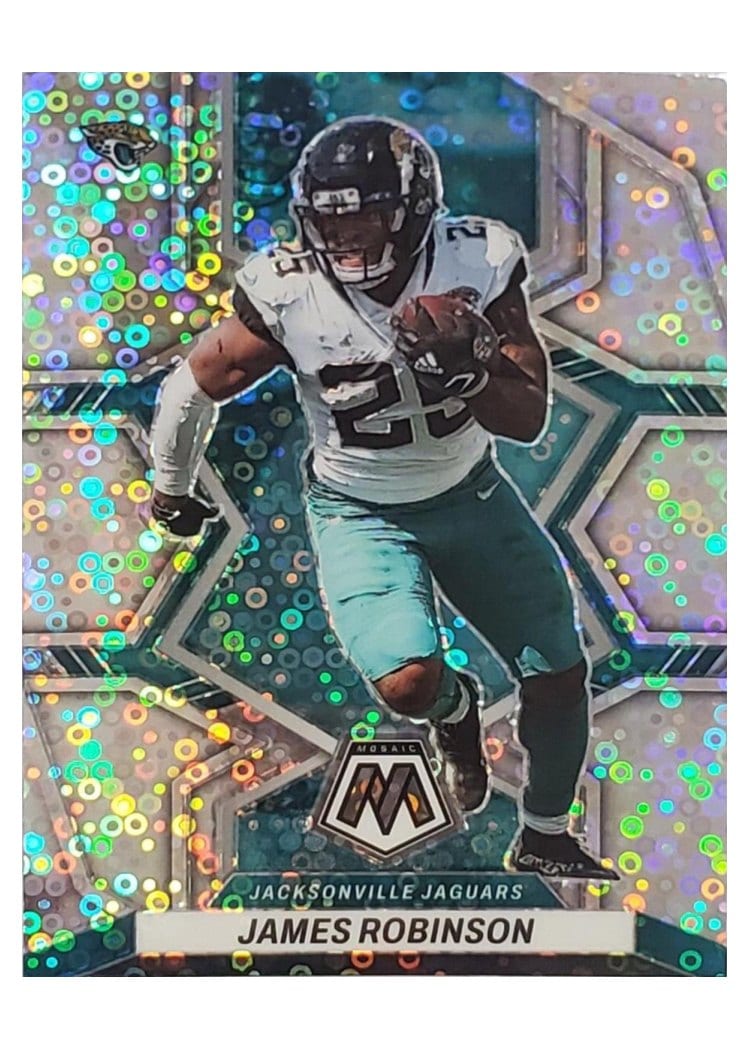 2022 Panini Mosaic Base Set James Robinson No Huddle Silver #89 card