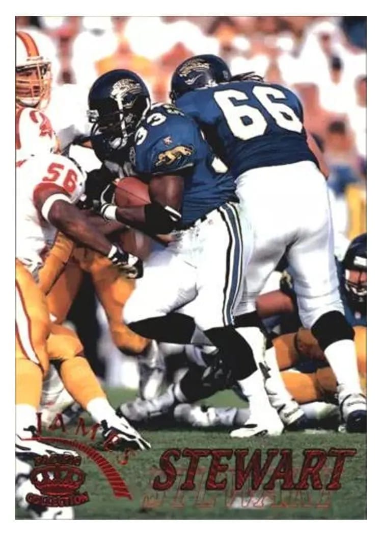 1996 Pacific Gridiron James Stewart Red #59 card
