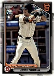 2024 Bowman Draft Base Set James Tibbs III #BD-40 card