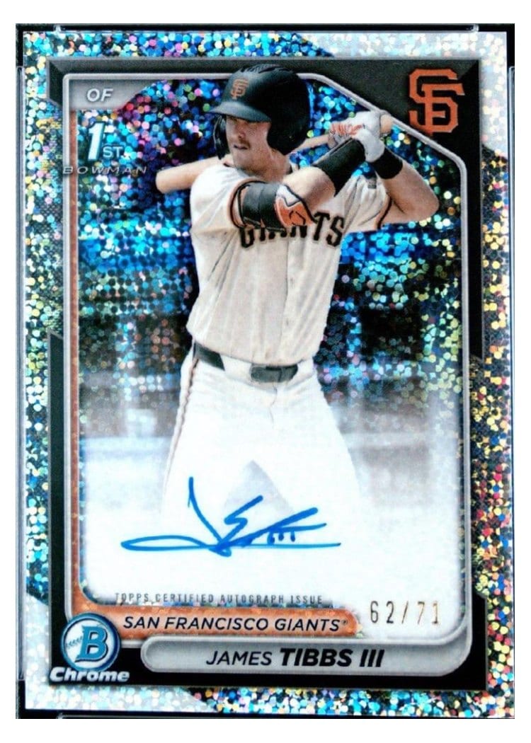 2024 Bowman Draft Chrome Prospect Autographs James Tibbs III #CPA-JT card