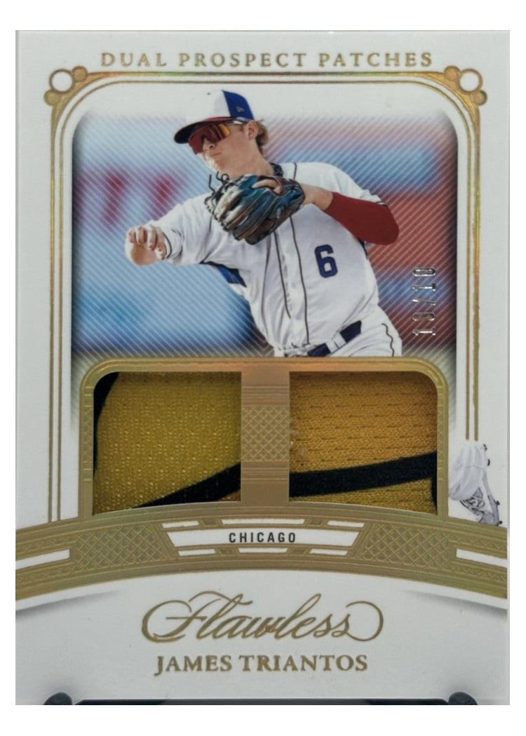 2024 Panini Flawless Dual Prospect Patches James Triantos #DP-JT card