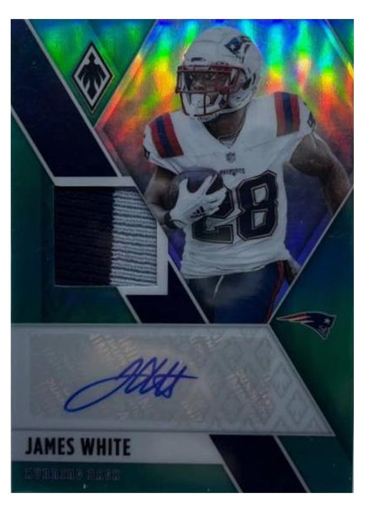2021 Panini Phoenix Veteran Autograph Materials James White #VAM-JWH card
