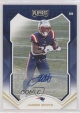 2021 Panini Playoff Autographs James White #16 card