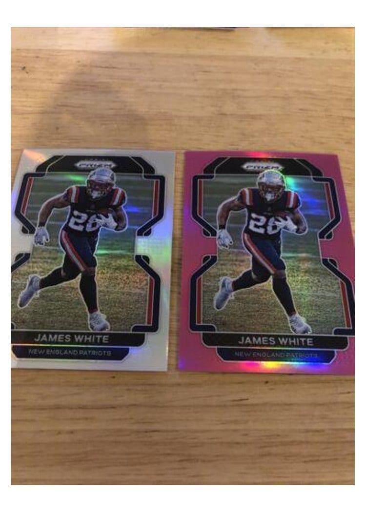 2021 Panini Prizm Base Set James White Pink Prizm #98 card