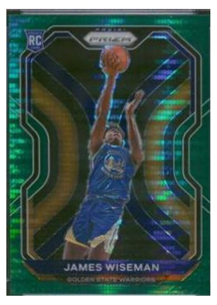 2020-21 Panini Prizm Base Set James Wiseman #268 card