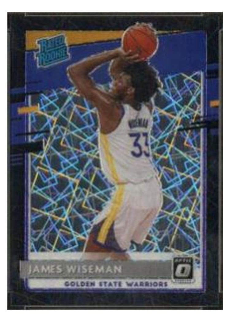 2020 Panini Donruss Optic James Wiseman Black Velocity #152 card