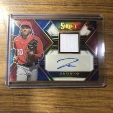 2023 Panini Select Rookie Jersey Autographs James Wood #PJA-JO card