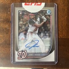 2025 Bowman Chrome Rookie Autographs James Wood #CRA-JW card