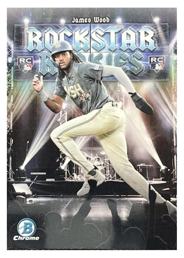 2025 Bowman Rockstar Rookies James Wood #RR-11 card