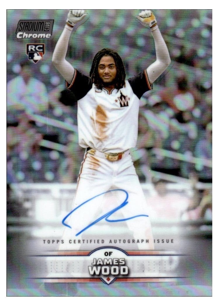 2025 Stadium Club Chrome Autographs James Wood #SCCA-JW card