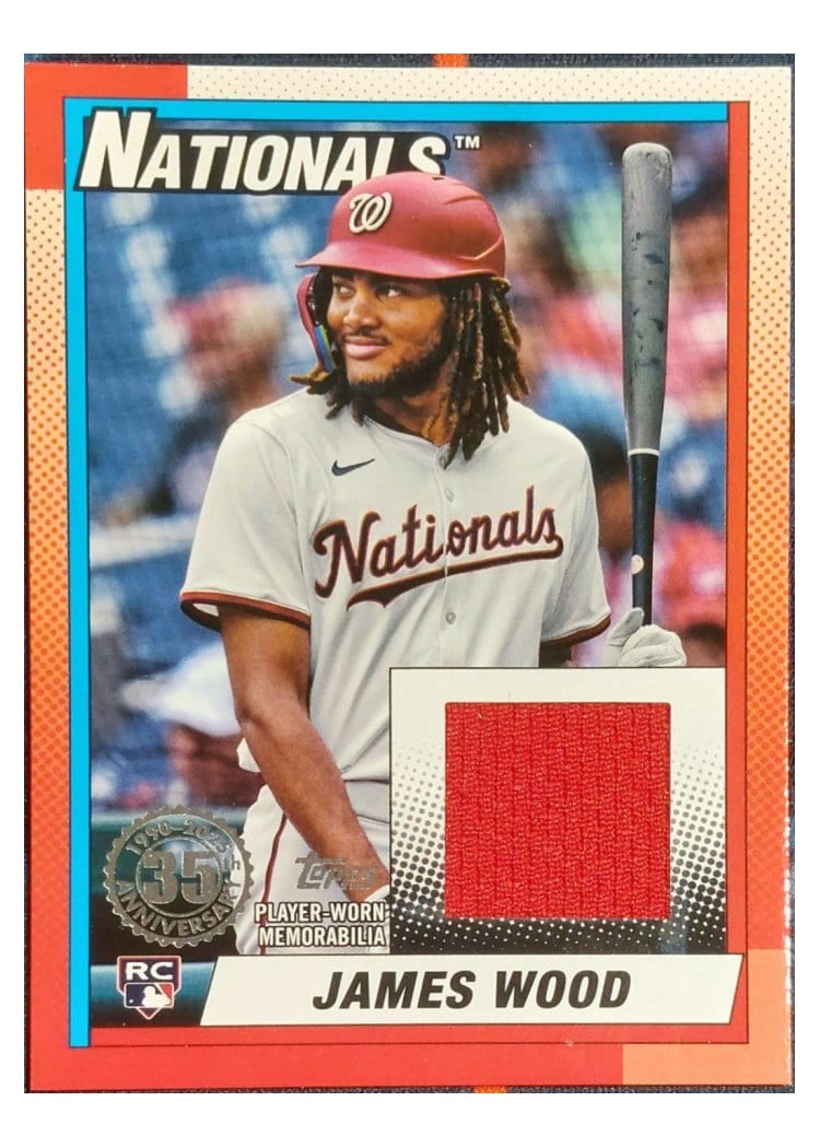 2025 Topps 1990 Topps Baseball Relics Series Two James Wood #90R2-JW
