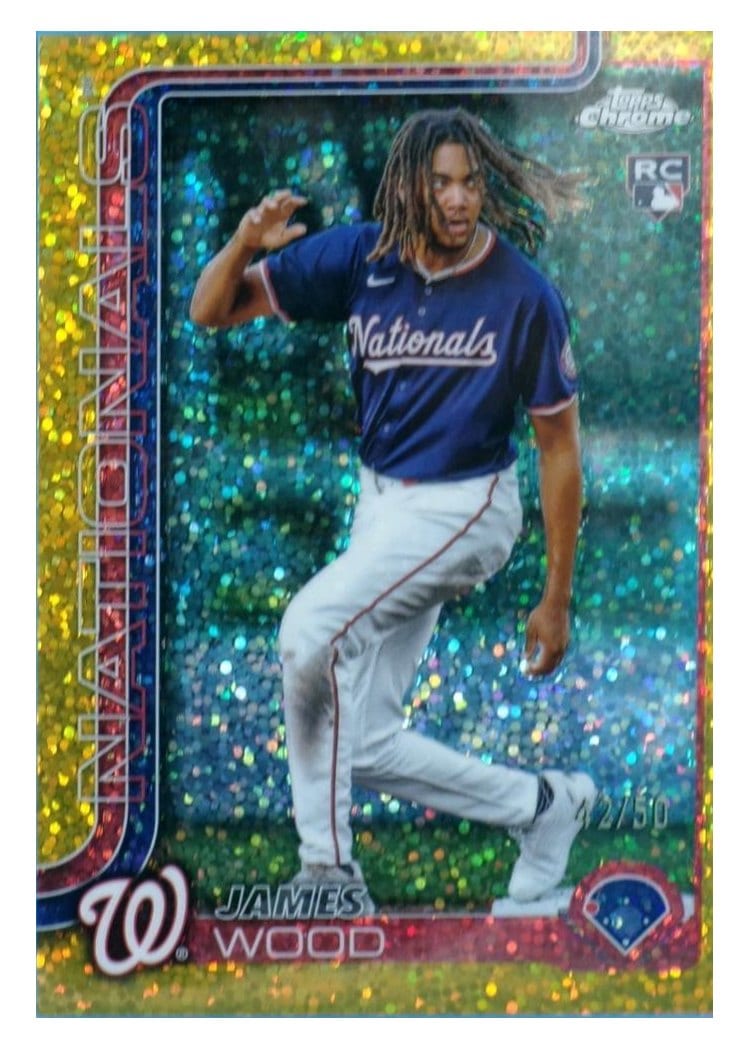 2025 Topps Chrome James Wood #132 card