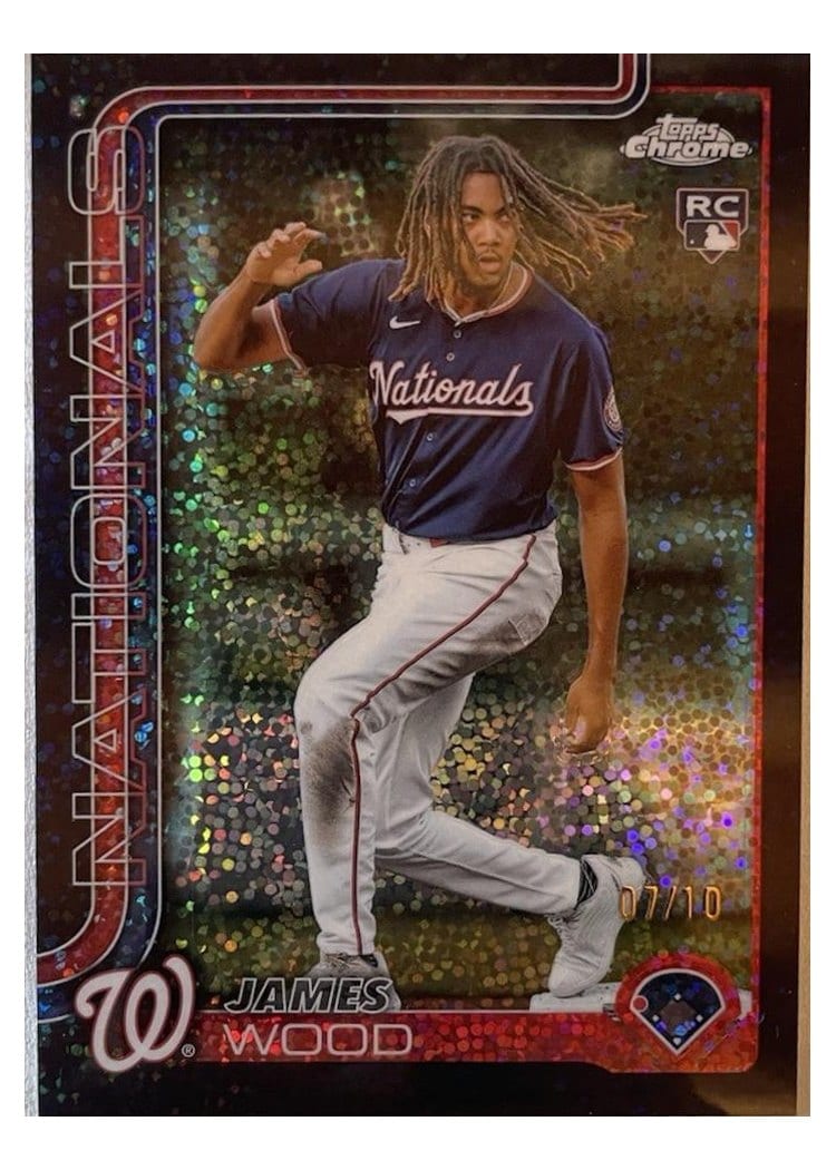 2025 Topps Chrome James Wood #132 card