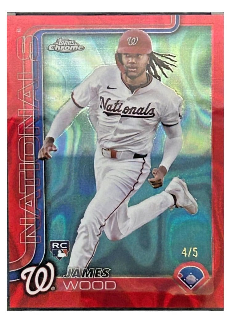 2025 Topps Chrome James Wood #132 card