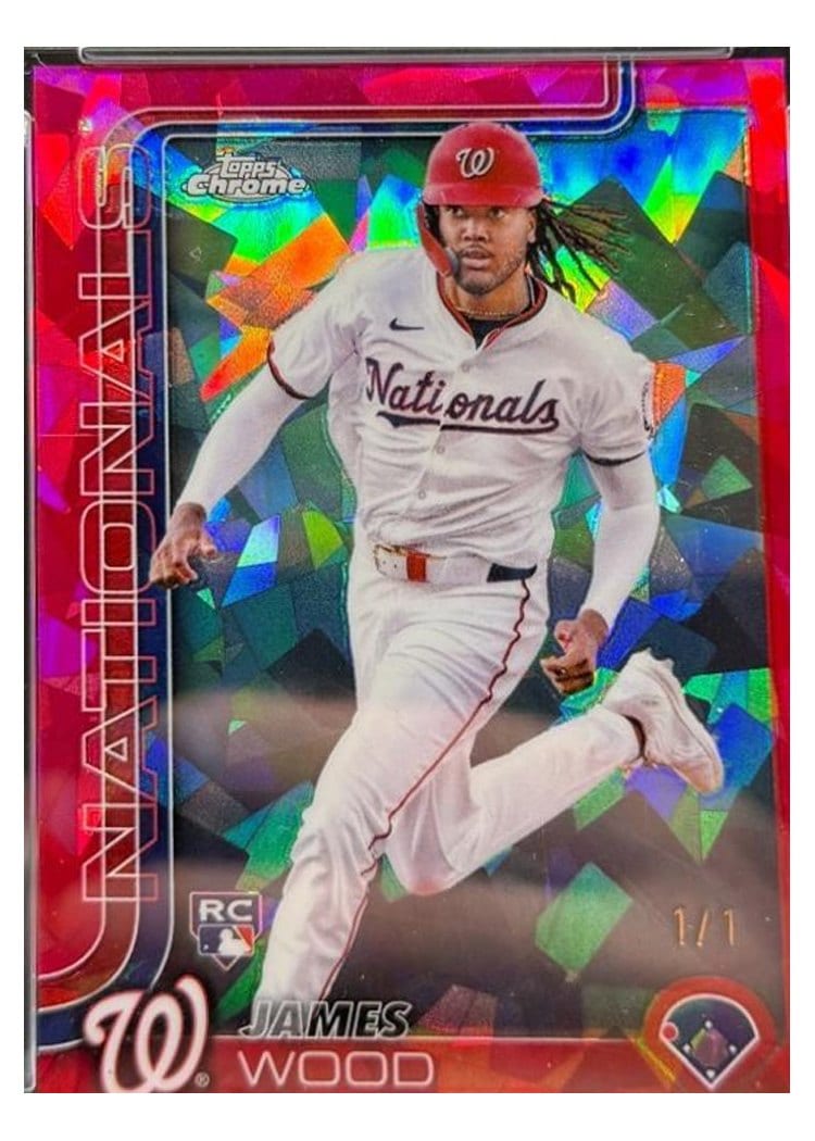 2025 Topps Chrome James Wood #132 card