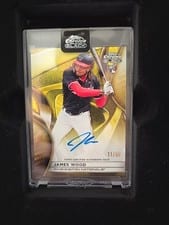 2025 Topps Chrome Black Autographs James Wood #CBA-JW