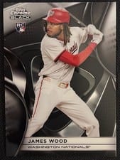 2025 Topps Chrome Black Base Set James Wood #104