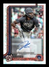 2025 Topps Chrome Logofractor Edition Rookie Autographs James Wood #RA-JWO