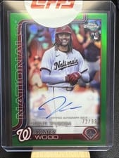 2025 Topps Chrome Update Rookie Debut Autographs James Wood #CRDA-JWO