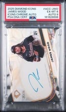 2025 Topps Diamond Icons Icons Chrome Autographs James Wood #ACC-JWO card