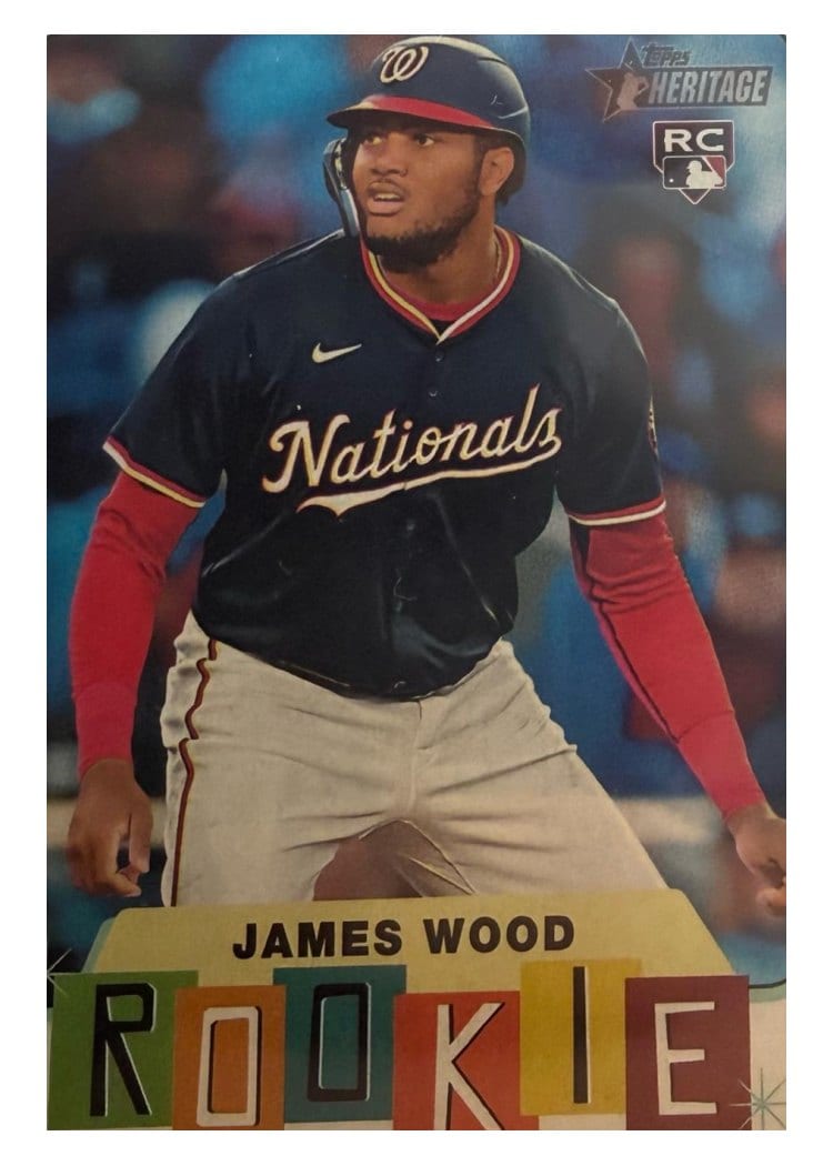 2025 Topps Heritage Rookie Performers James Wood #RP-1 card