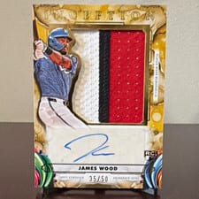 2025 Topps Inception Inception Autograph Jumbo Patch James Wood #IAJP-JW