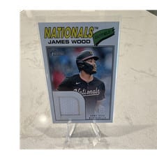 2026 Topps Heritage Real One Relics James Wood #ROR-JW card