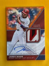 2026 Topps Major League Material Autographs James Wood #MLM2-JWO card