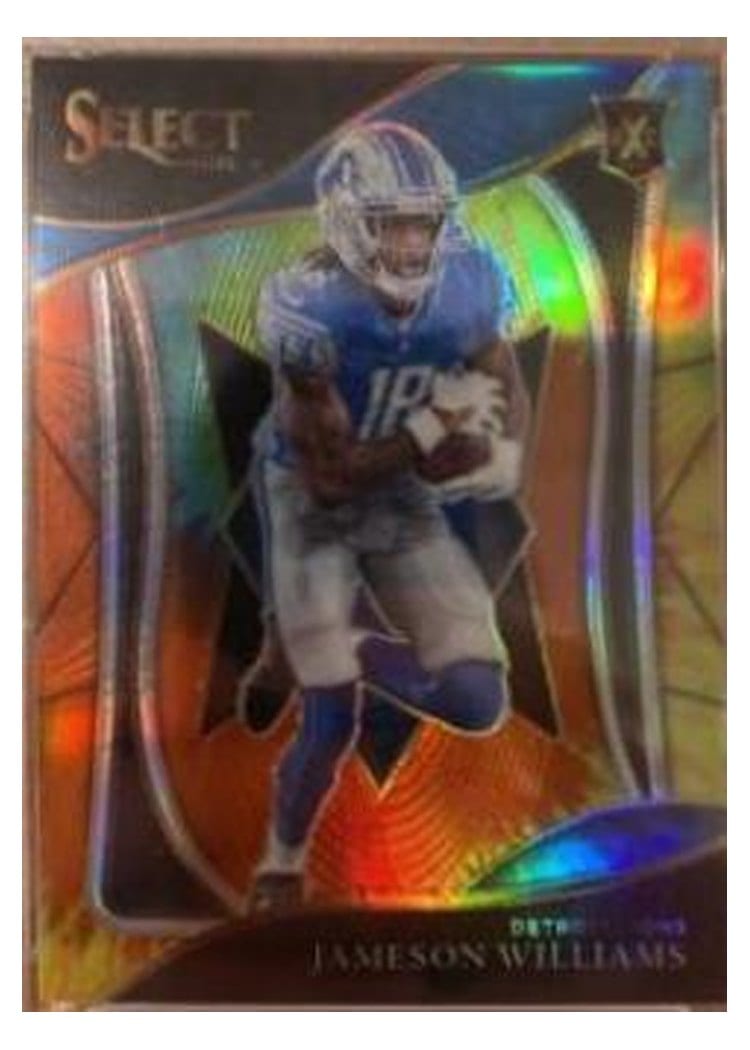 2021 Panini Select Base Set Jameson Williams #414 card