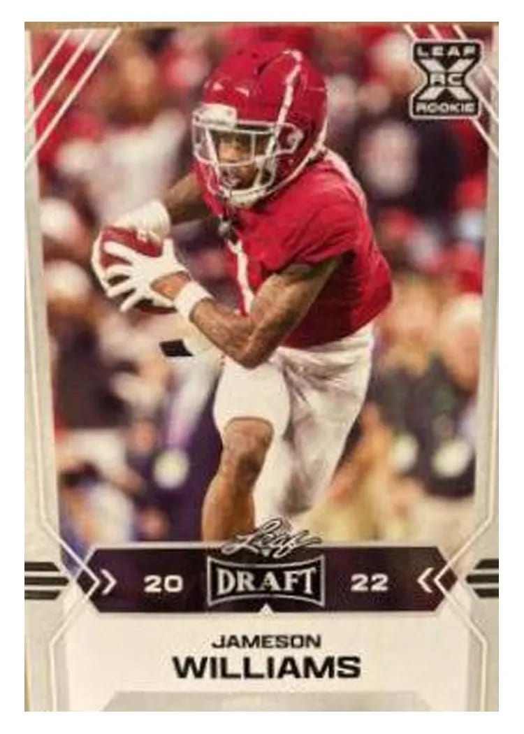2022 Leaf Draft Jameson Williams #8 card