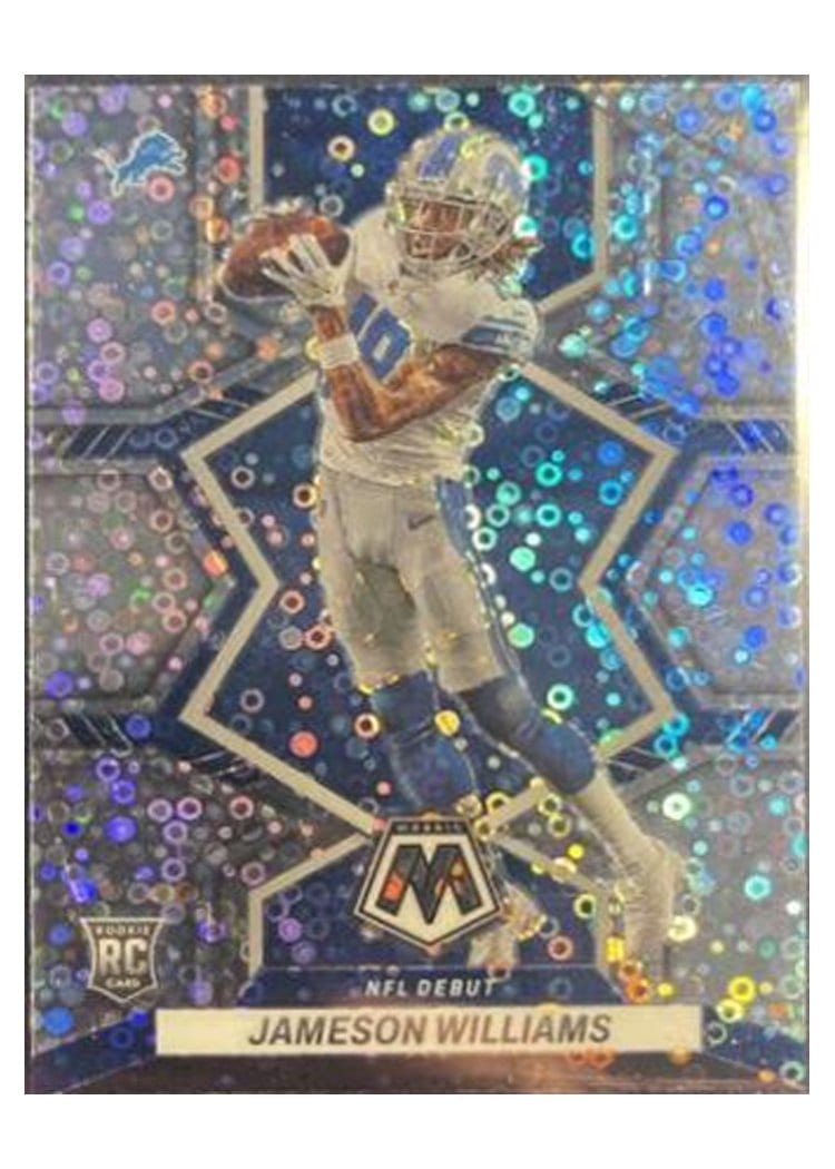 2022 Panini Mosaic Base Set Jameson Williams No Huddle Silver #278 card