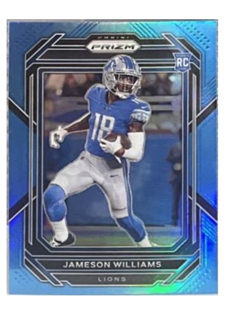 2022 Panini Prizm Base Set Jameson Williams Blue #311 card