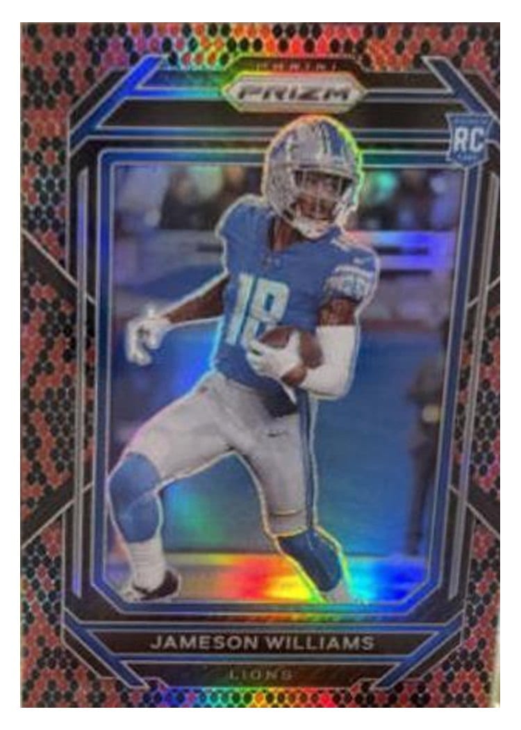 2022 Panini Prizm Base Set Jameson Williams Snakeskin #311 card