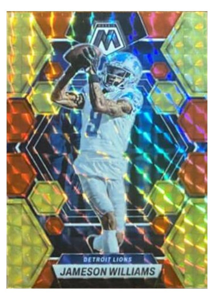 2023 Panini Mosaic Base Set Jameson Williams #187 card