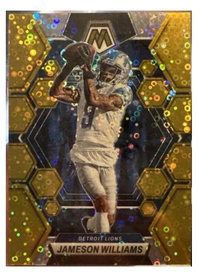 2023 Panini Mosaic Base Set Jameson Williams #187 card