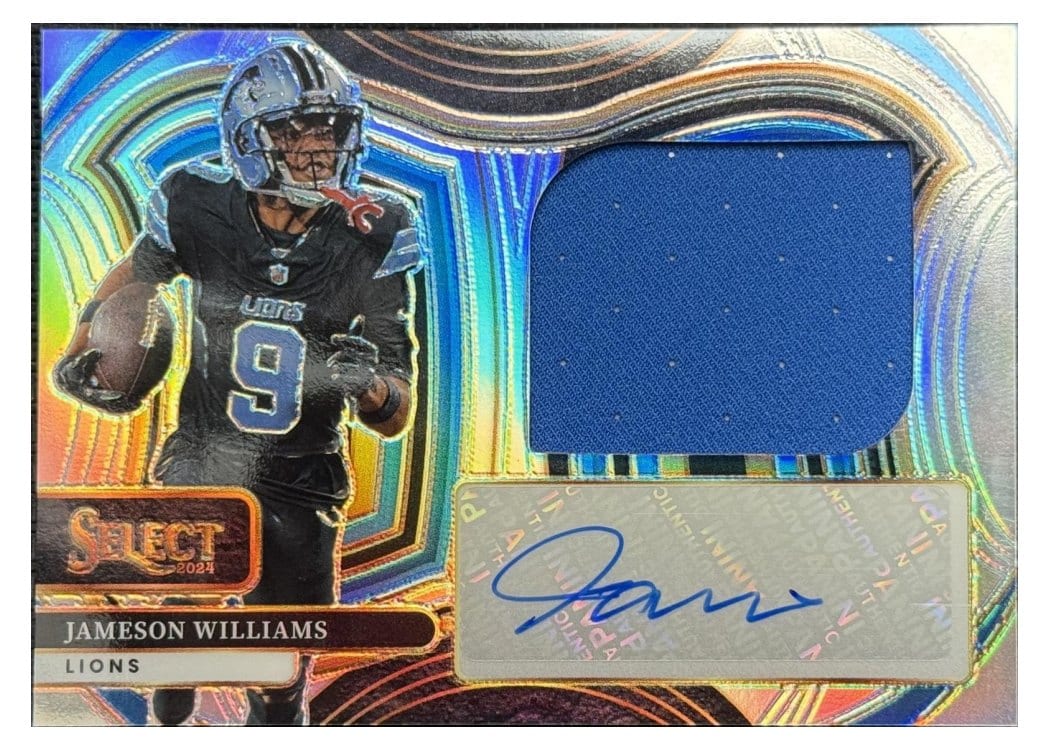 2024 Panini Select Jumbo Signature Swatches Jameson Williams #3 card