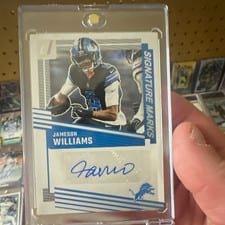 2025 Donruss Signature Marks Jameson Williams #SM-JWS