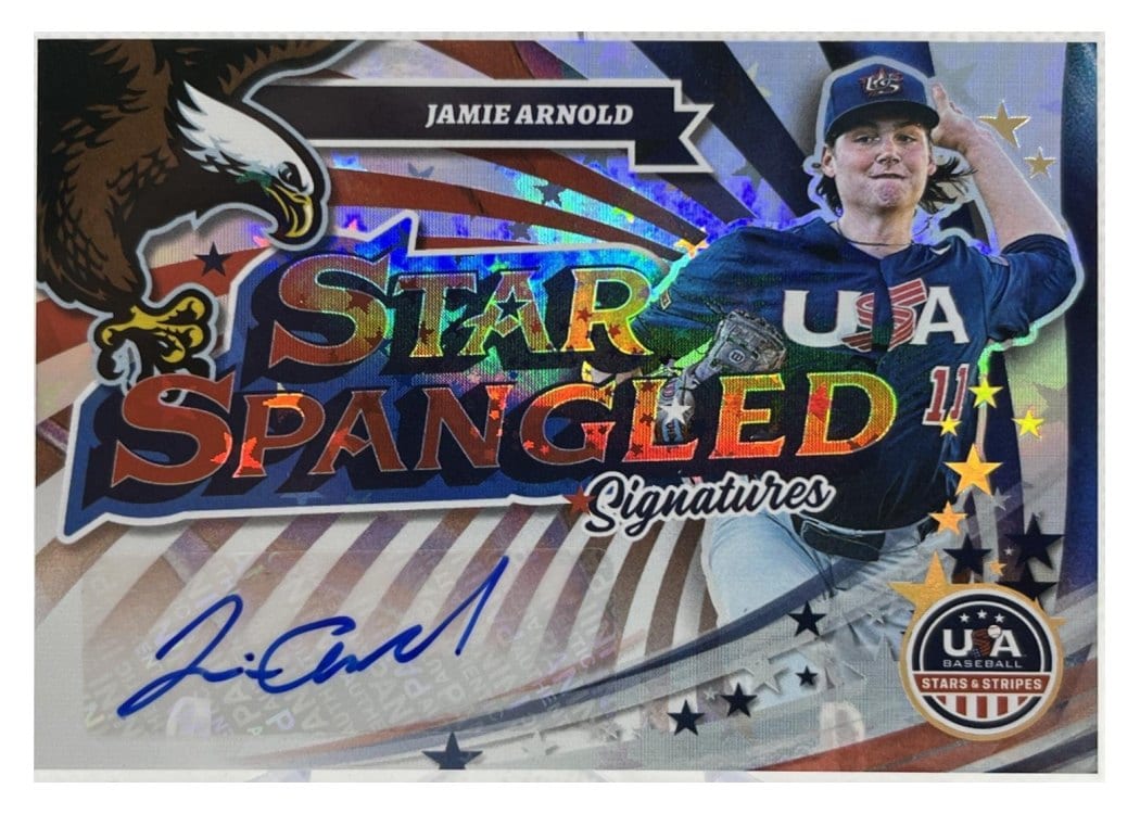2025 Panini Stars & Stripes Star Spangled Signatures Jamie Arnold #SS-JA card