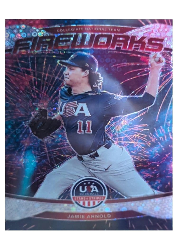 2026 Panini Stars & Stripes Prizm Fireworks Jamie Arnold #1 card