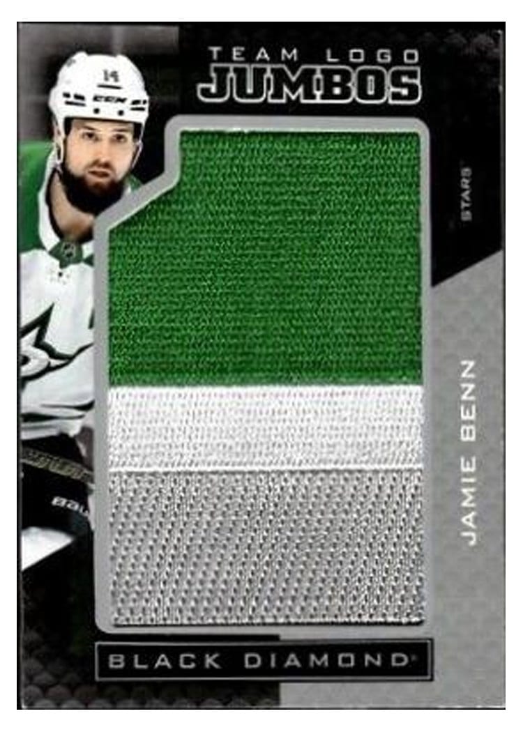 2021-22 Upper Deck Black Diamond Team Logo Jumbo Puzzle Patches Jamie Benn #TLDS-JB