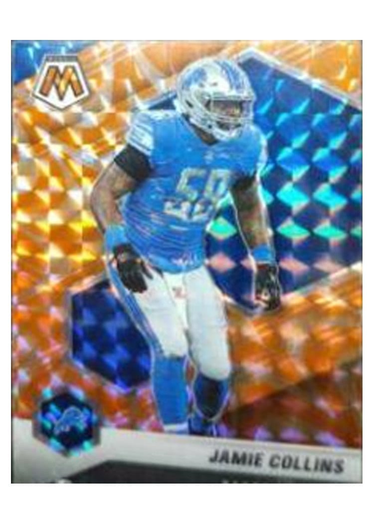 2021 Panini Mosaic Base Set Jamie Collins Reactive Orange Mosaic #78 card