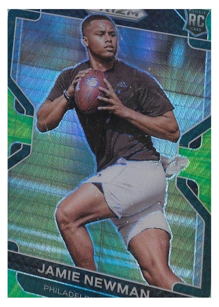 2021 Panini Prizm Base Set Jamie Newman Green Prizm #397 card