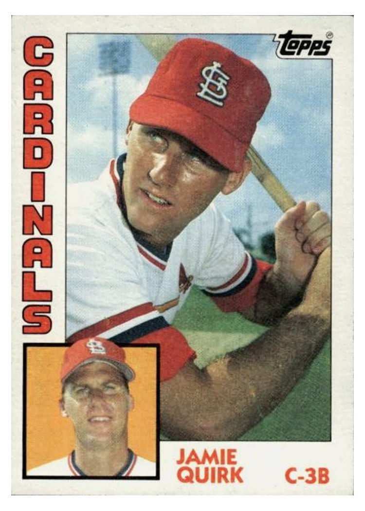 1984 Topps Jamie Quirk #671 card