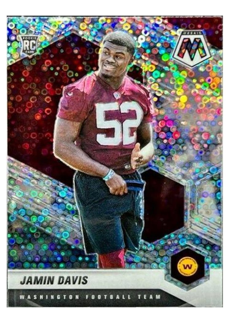 2021 Panini Mosaic Base Set Jamin Davis #364 card