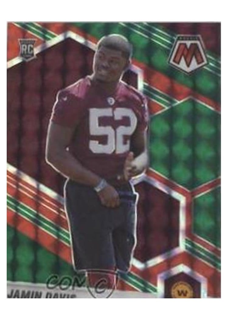 2021 Panini Mosaic Base Set Jamin Davis Choice Fusion Red & Green #364 card