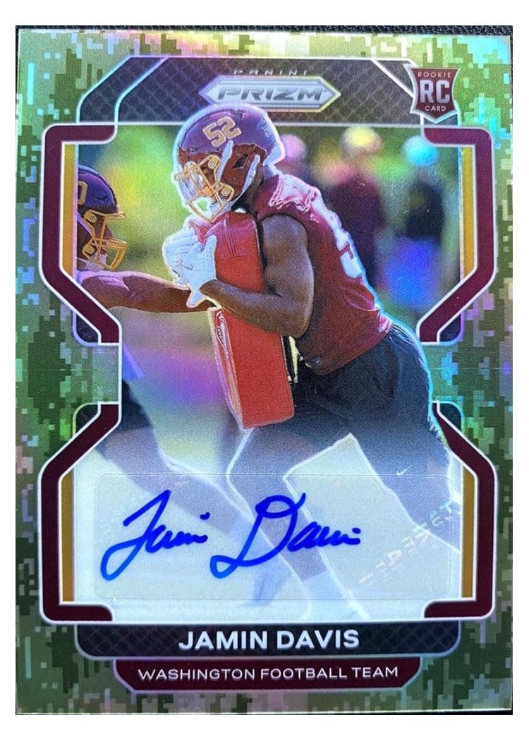 2021 Panini Prizm Base Set Jamin Davis #383 card